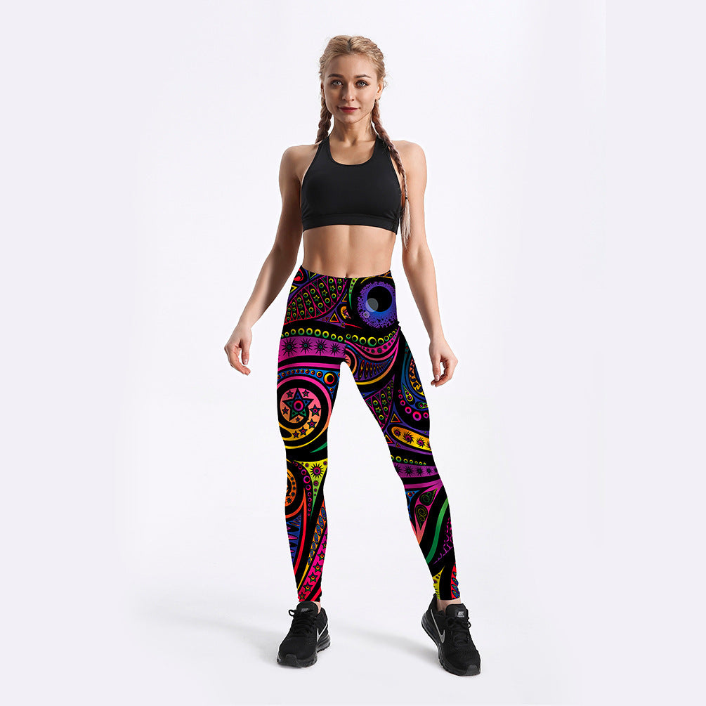 Gemusterte Damen-Leggings