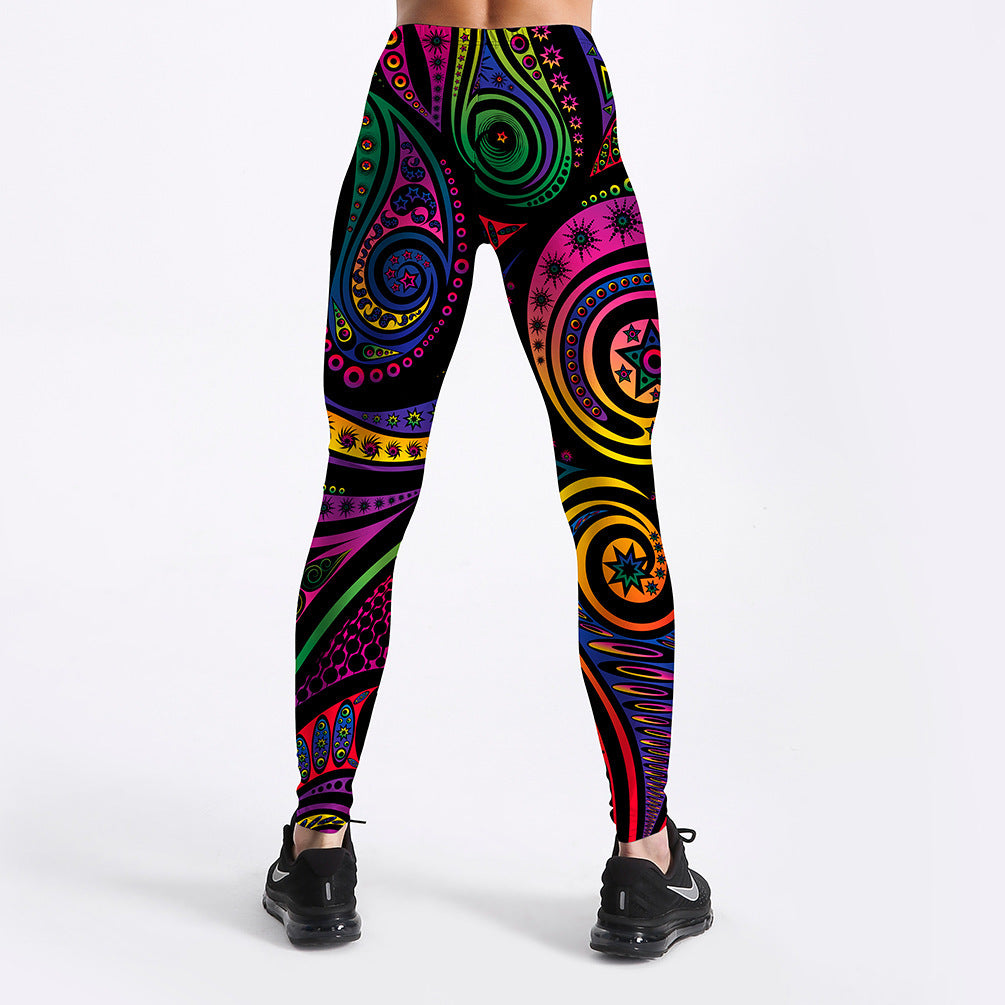 Gemusterte Damen-Leggings
