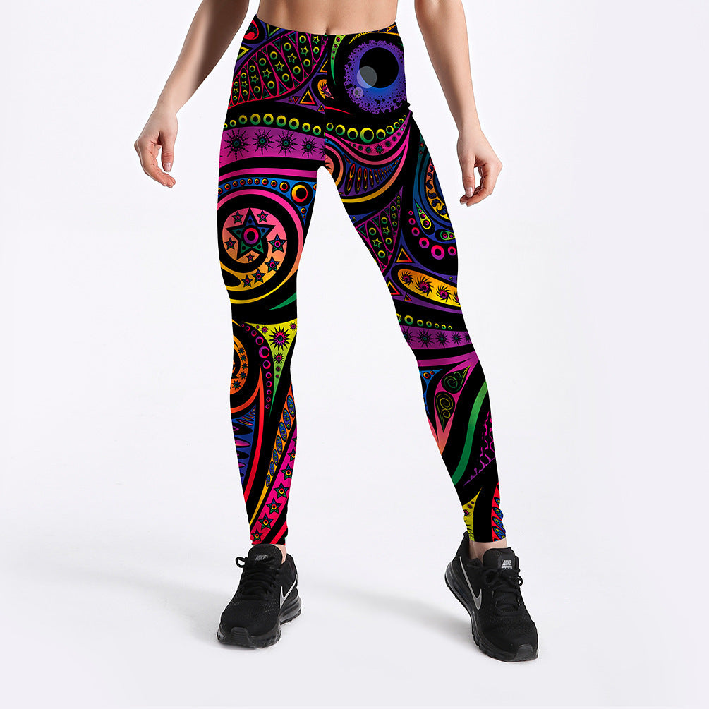 Gemusterte Damen-Leggings