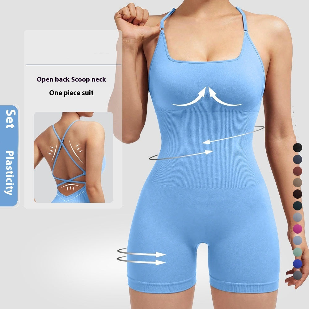 One-Piece Fitness-Jumpsuit