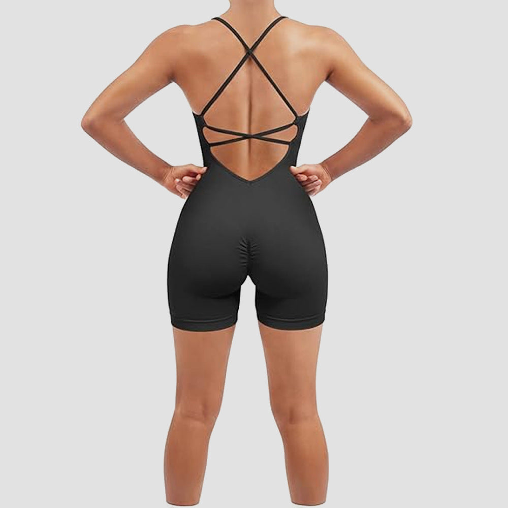 One-Piece Fitness-Jumpsuit
