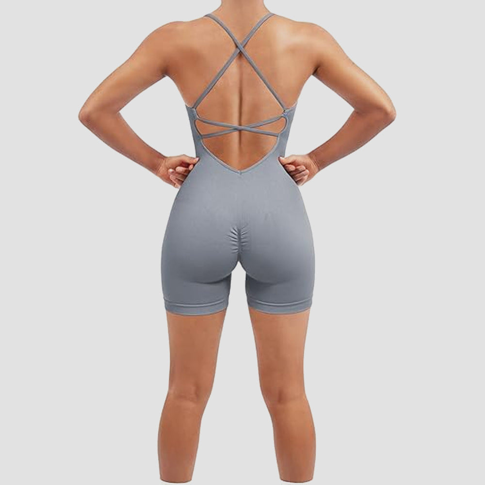 One-Piece Fitness-Jumpsuit