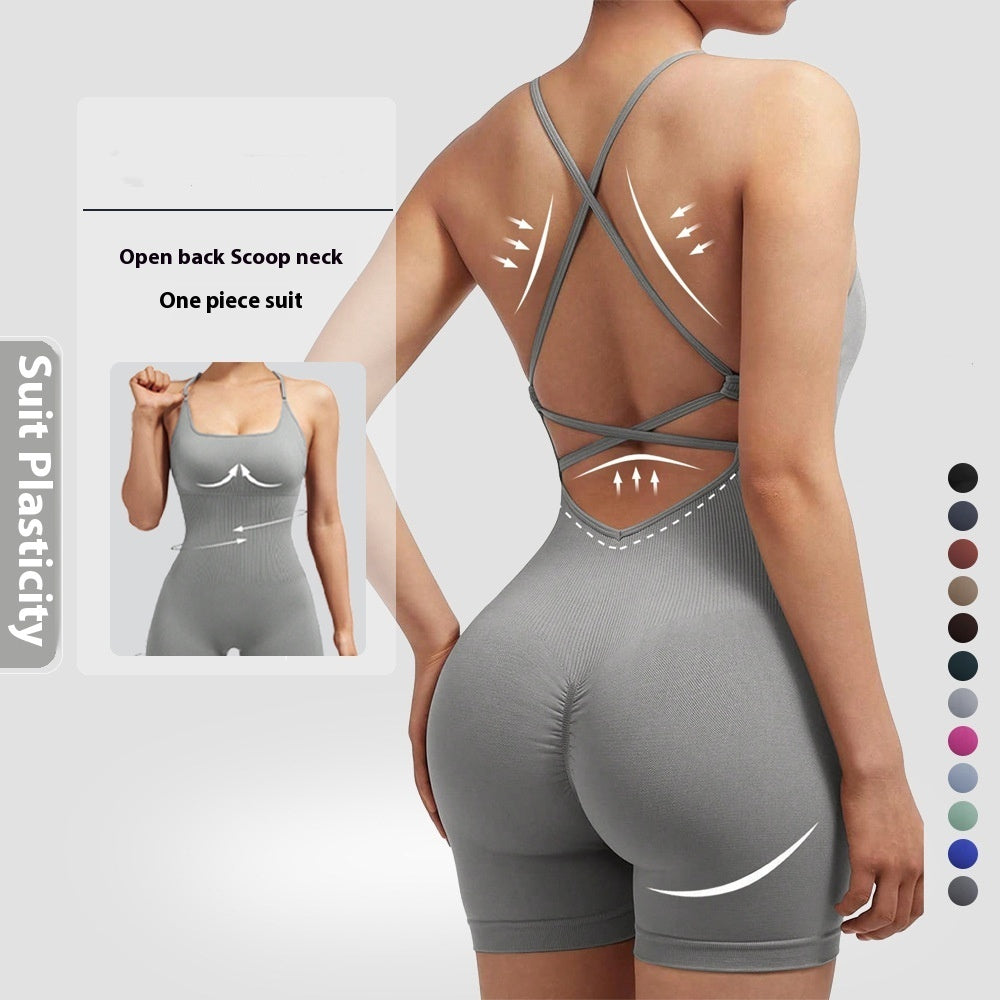 One-Piece Fitness-Jumpsuit