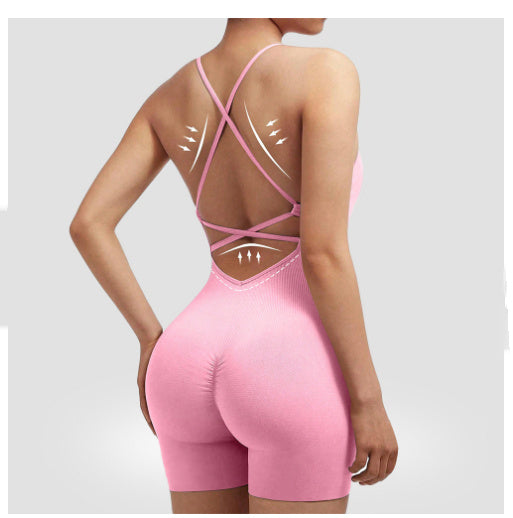 One-Piece Fitness-Jumpsuit