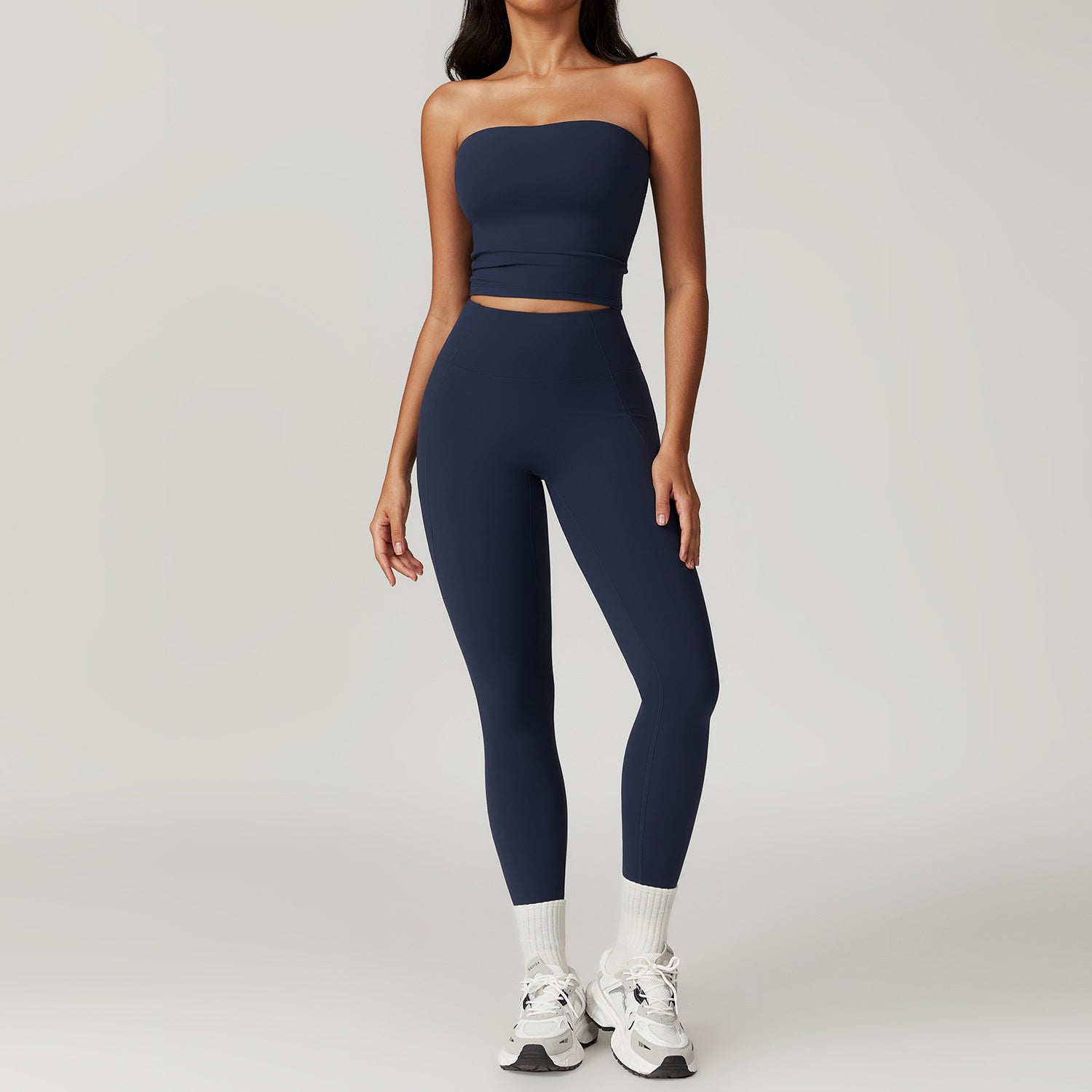 Sportset Damen – High Waist Yoga Leggings & Top