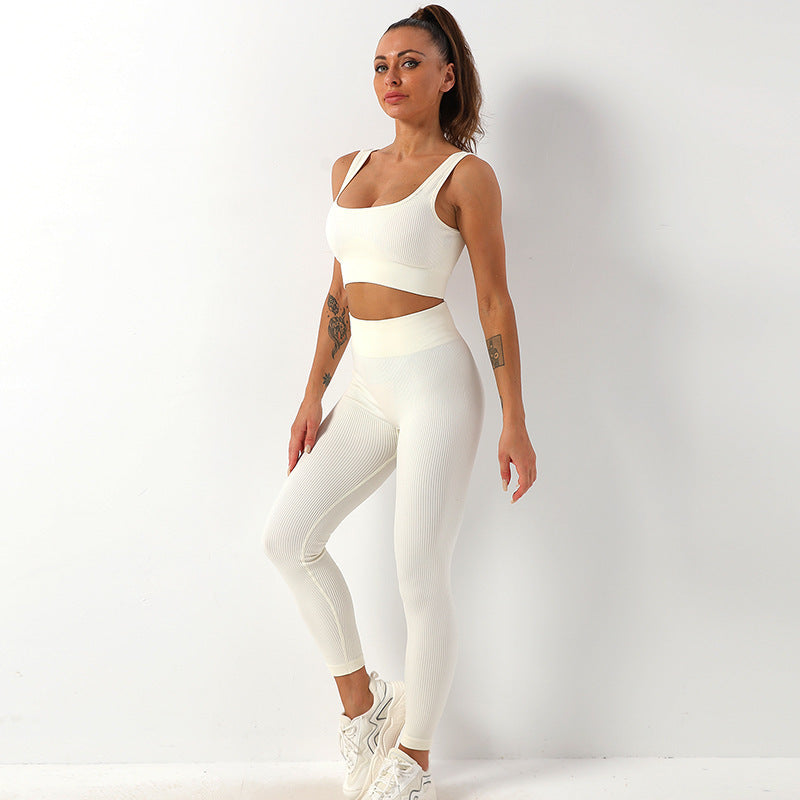 Nahtloses 2-teiliges Yoga-Set Damen