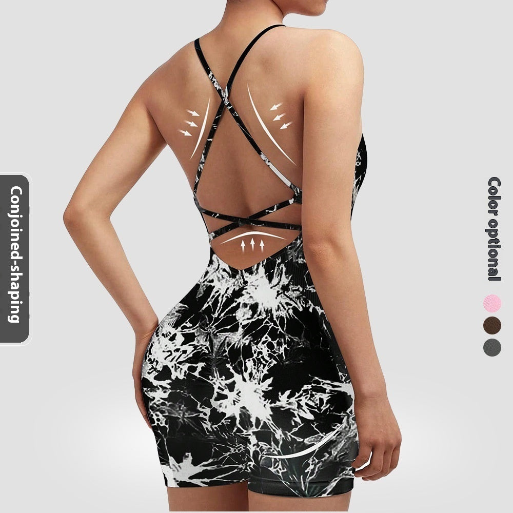 One-Piece Fitness-Jumpsuit