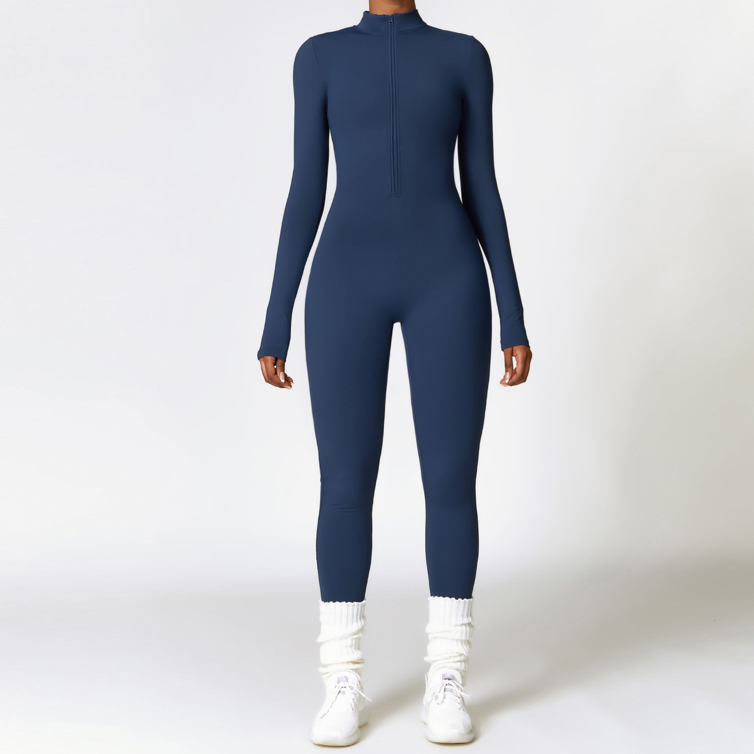 Langarm Fitness-Jumpsuit – Enganliegend & bequem