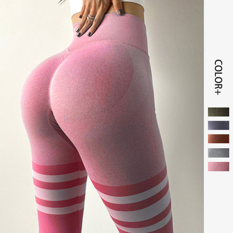 Gestreifte Fitnesshose Damen