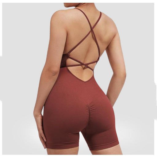 One-Piece Fitness-Jumpsuit