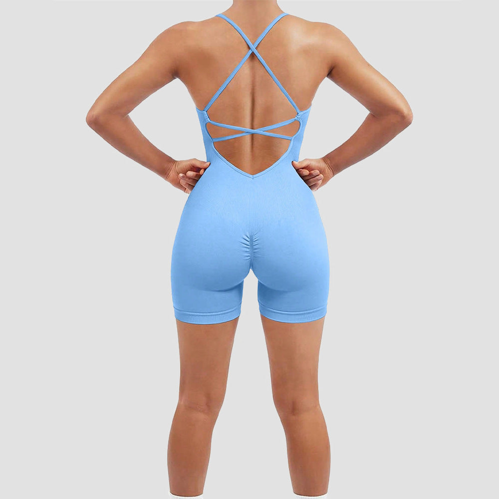 One-Piece Fitness-Jumpsuit