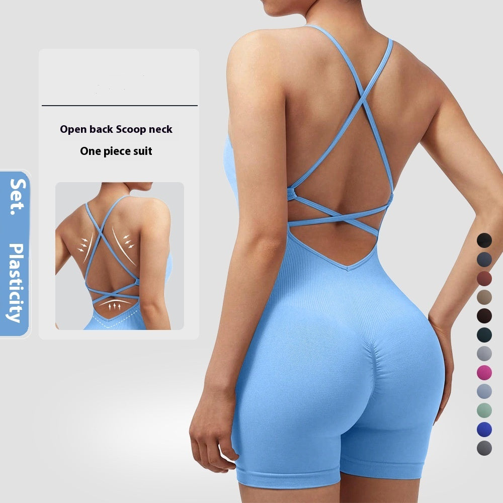 One-Piece Fitness-Jumpsuit